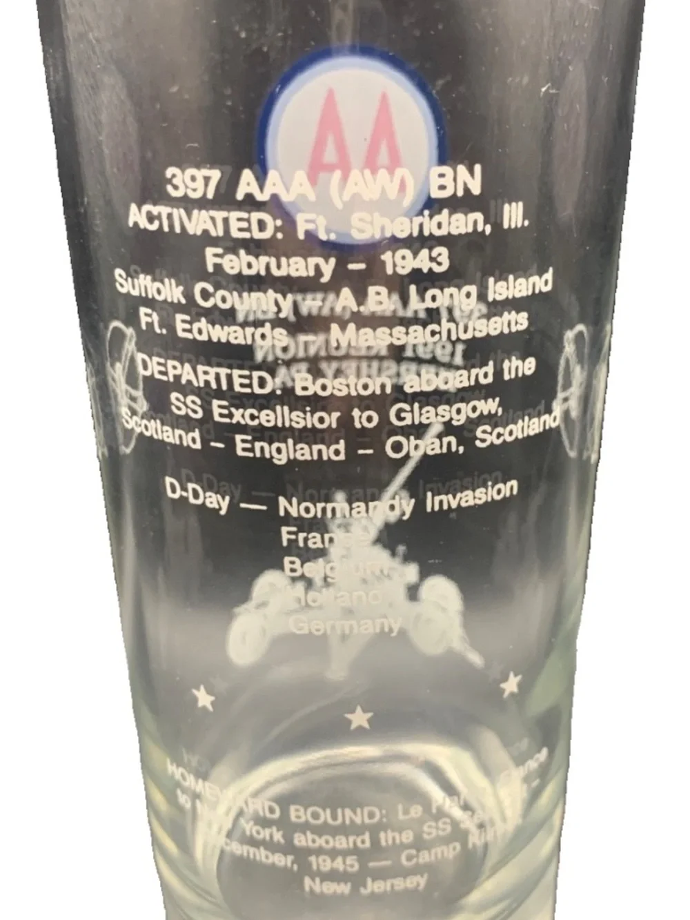 Vintage 397th Anti Aircraft Artillery Automatic Weapons Battalion 1991 Reunion